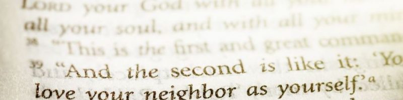 Love your neighbor as yourself